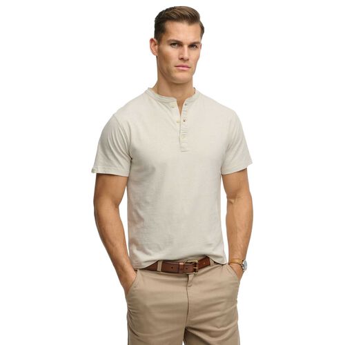 Superdry Classic Cotton Linen Short Sleeve Grandad